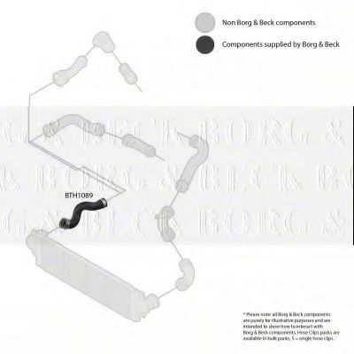 Патрубок наддува BORG & BECK BTH1089