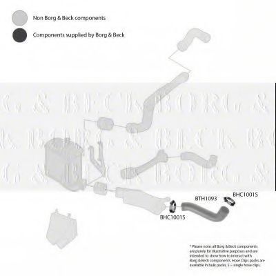 Патрубок наддува BORG & BECK BTH1093