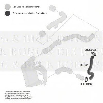 Патрубок наддува BORG & BECK BTH1094