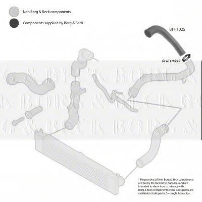 Патрубок наддува BORG & BECK BTH1025