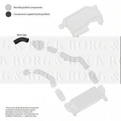 Патрубок наддува BORG & BECK BTH1586