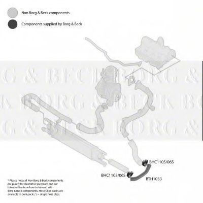 Патрубок наддува BORG & BECK BTH1033