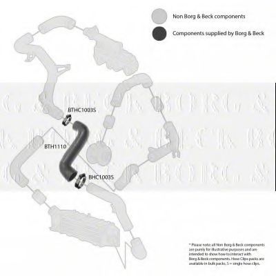 Патрубок наддува BORG & BECK BTH1110