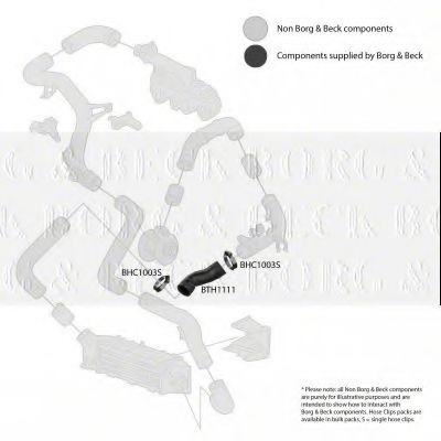 Патрубок наддува BORG & BECK BTH1111