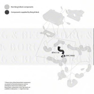 Патрубок наддува BORG & BECK BTH1118