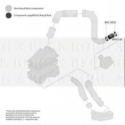 Патрубок наддува BORG & BECK BTH1130