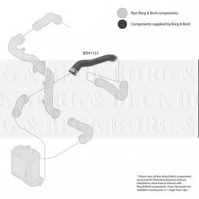 Патрубок наддува BORG & BECK BTH1131