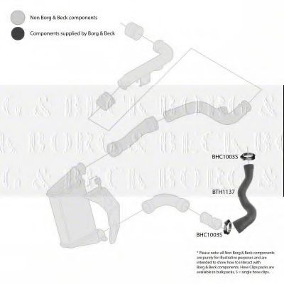 Патрубок наддува BORG & BECK BTH1137