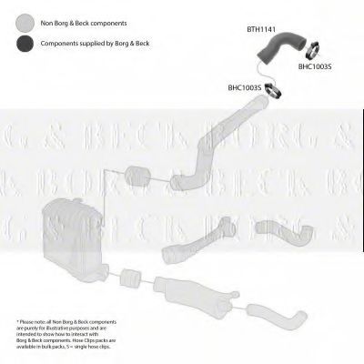 Патрубок наддува BORG & BECK BTH1141