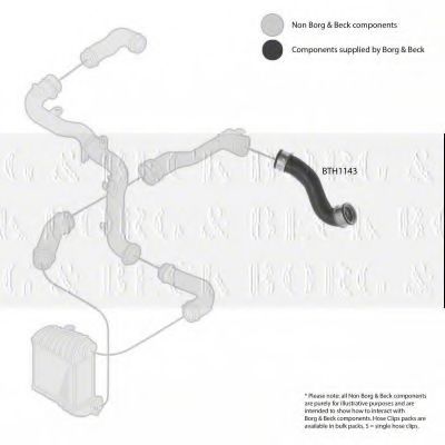 Патрубок наддува BORG & BECK BTH1143
