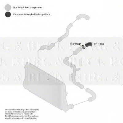 Патрубок наддува BORG & BECK BTH1160