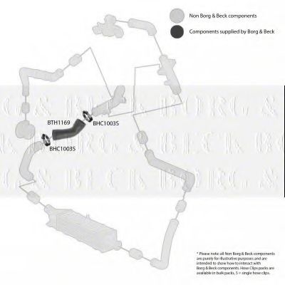 Патрубок наддува BORG & BECK BTH1169