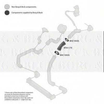 Патрубок наддува BORG & BECK BTH1179