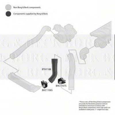 Патрубок наддува BORG & BECK BTH1188