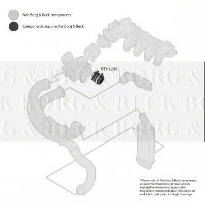 Патрубок наддува BORG & BECK BTH1235