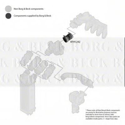 Патрубок наддува BORG & BECK BTH1242