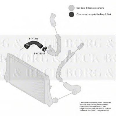 Патрубок наддува BORG & BECK BTH1245