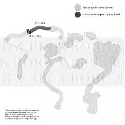 Патрубок наддува BORG & BECK BTH1285