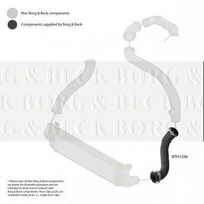 Патрубок наддува BORG & BECK BTH1296