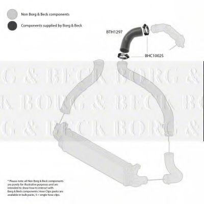 Патрубок наддува BORG & BECK BTH1297