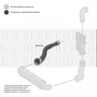 Патрубок наддува BORG & BECK BTH1330 Патрубок наддува BORG & BECK BTH1330