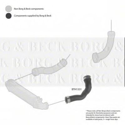 Патрубок наддува BORG & BECK BTH1331 Патрубок наддува BORG & BECK BTH1331