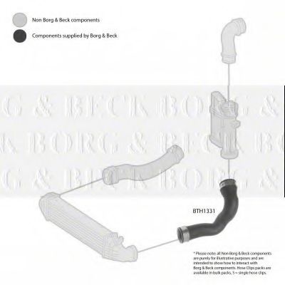 Патрубок наддува BORG & BECK BTH1331