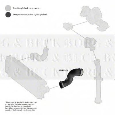 Патрубок наддува BORG & BECK BTH1344