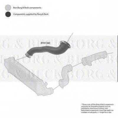 Патрубок наддува BORG & BECK BTH1360