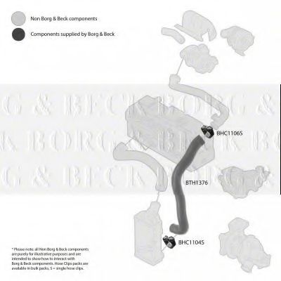Патрубок наддува BORG & BECK BTH1376