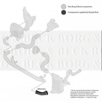 Патрубок наддува BORG & BECK BTH1421