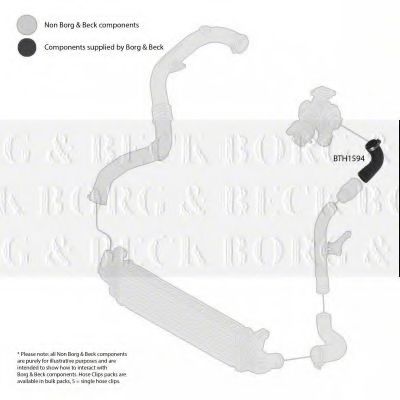 Патрубок наддува BORG & BECK BTH1594