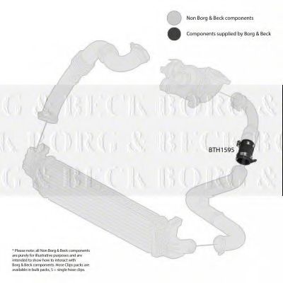 Патрубок наддува BORG & BECK BTH1595