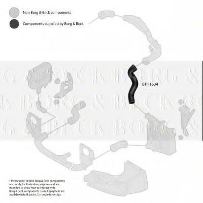Патрубок наддува BORG & BECK BTH1634
