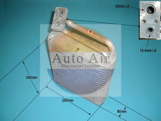 Испаритель кондиционера autoairgloucester 21-5655