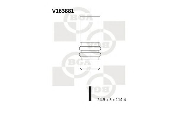 Выпускной клапан BGA V163881