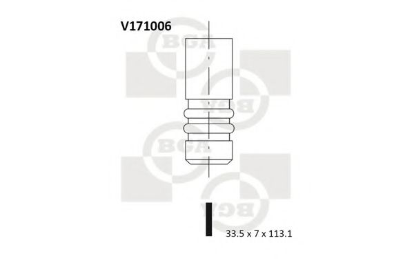 Впускной клапан BGA V171006