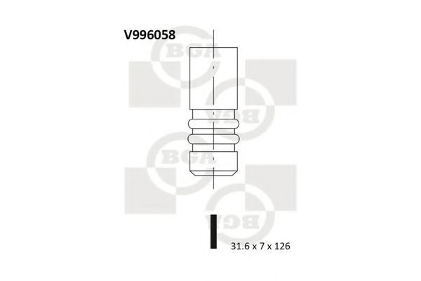 Выпускной клапан BGA V996058