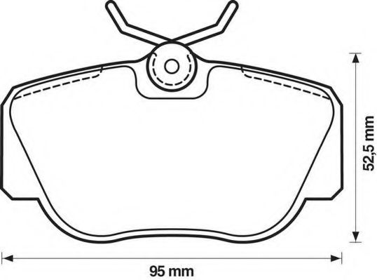 Тормозные колодки JURID 571353D