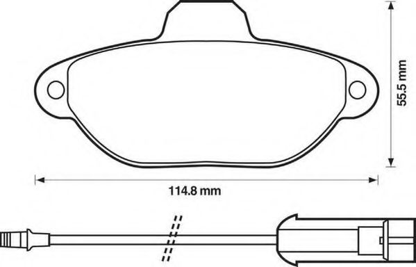 Тормозные колодки JURID 571523D