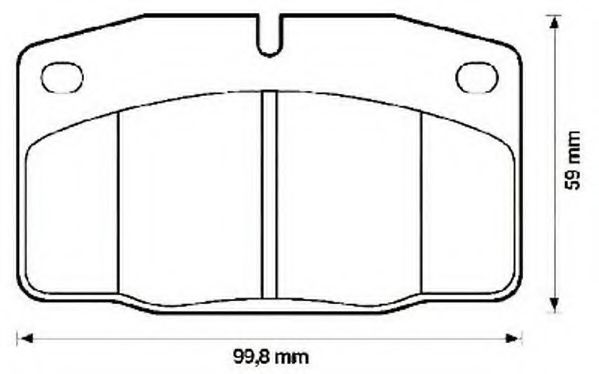 Тормозные колодки JURID 571539J-AS