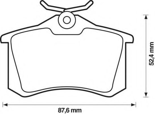 Тормозные колодки JURID 571906D