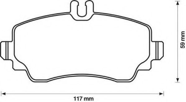 Тормозные колодки JURID 571945J-AS