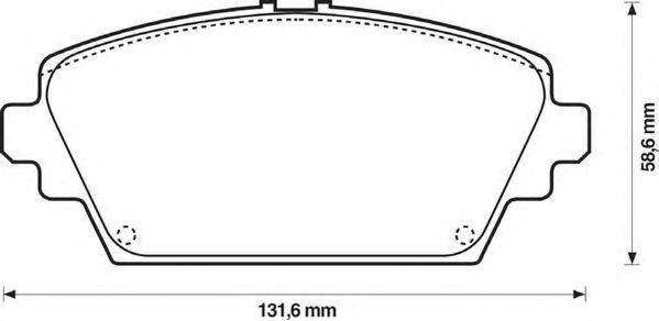 Тормозные колодки JURID 572428J-AS