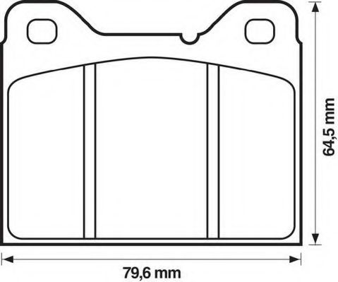 Тормозные колодки JURID 571235J