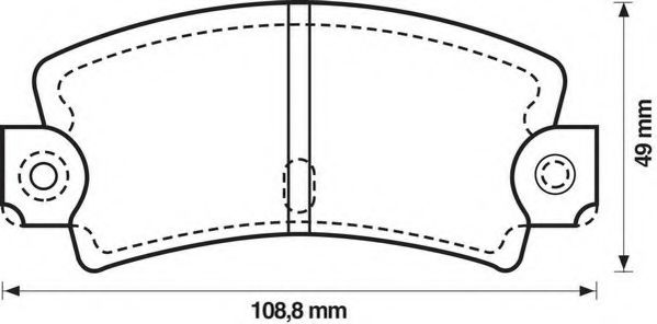 Тормозные колодки JURID 571243J