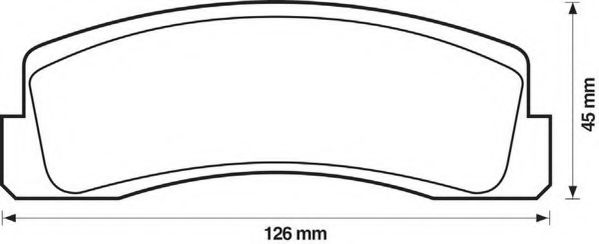 Тормозные колодки JURID 571265J
