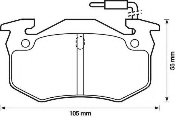 Тормозные колодки JURID 571302J