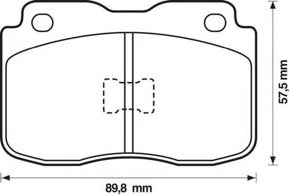 Тормозные колодки JURID 571305J