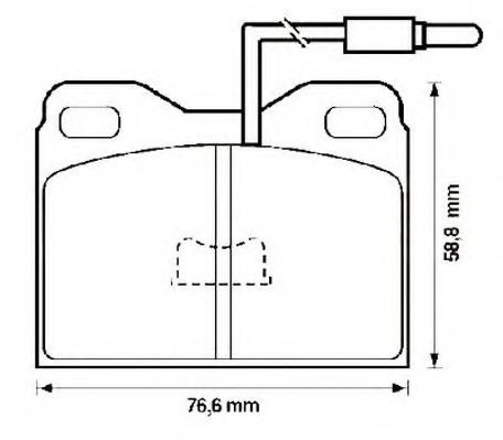 Тормозные колодки jurid 571322J